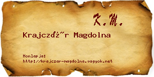 Krajczár Magdolna névjegykártya